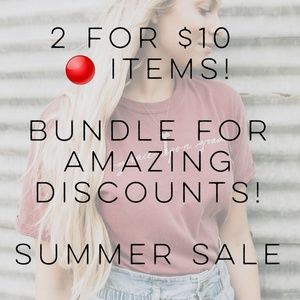 🔴 2 FOR $10 RED MARKED ITEMS!